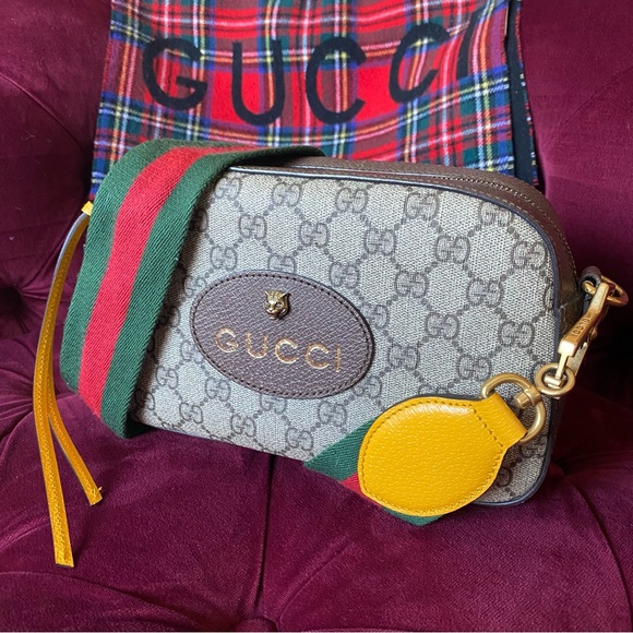 Gucci Handbags - Authentic Gucci Neo Vintage GG Supreme Crossbody Messenger Bag Yellow Purse